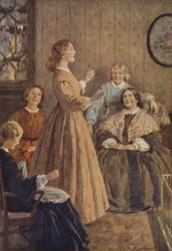 Illustration for Little Women by Louis M Alcott by Percy Tarrant