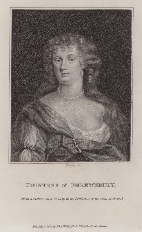 Anna Maria Talbot, Countess of Shrewsbury (engraving) by Peter (after) Lely