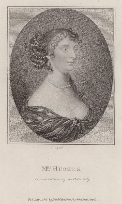 Margaret Hughes, English Actress by Peter (after) Lely