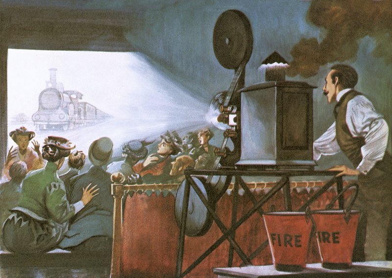 An early film being shown by Peter Jackson
