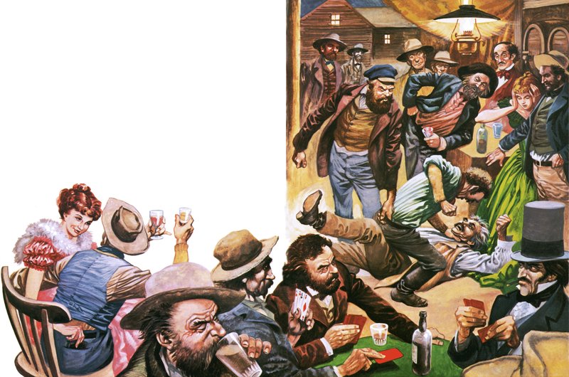 End of track camp in the Wild West by Peter Jackson