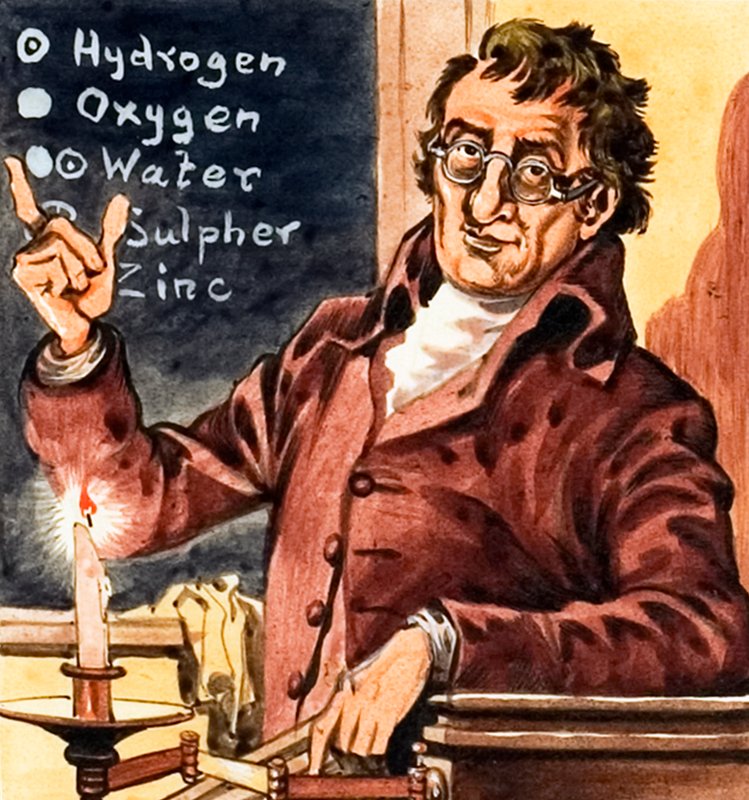 John Dalton, founder of chemical atomic theory by Peter Jackson