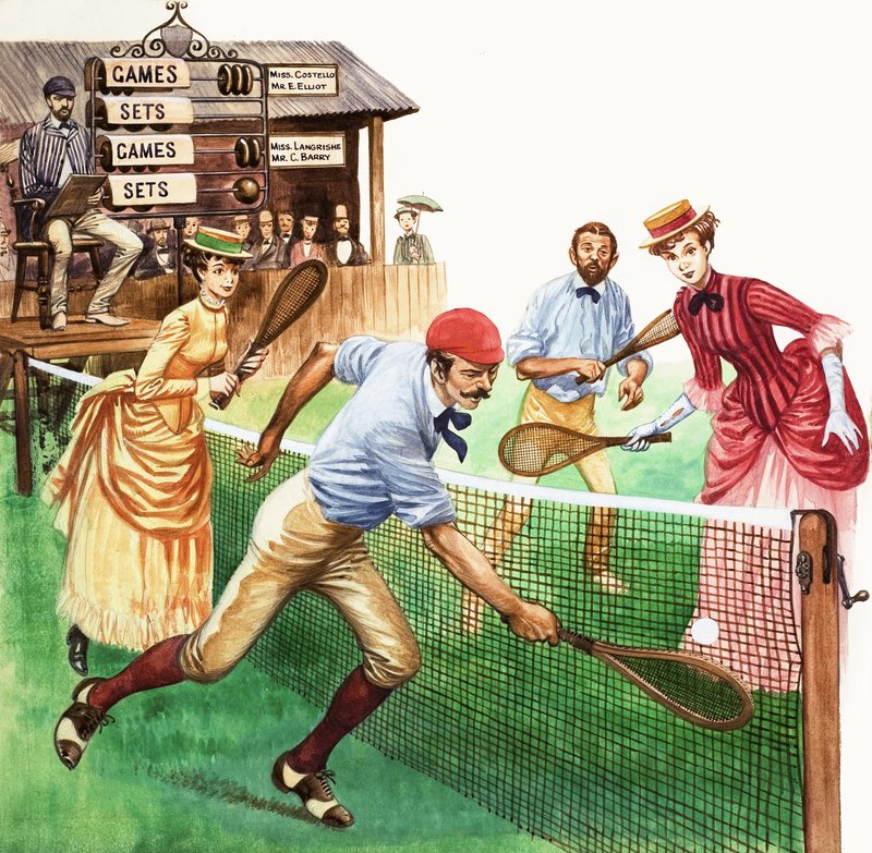 Playing Tennis by Peter Jackson