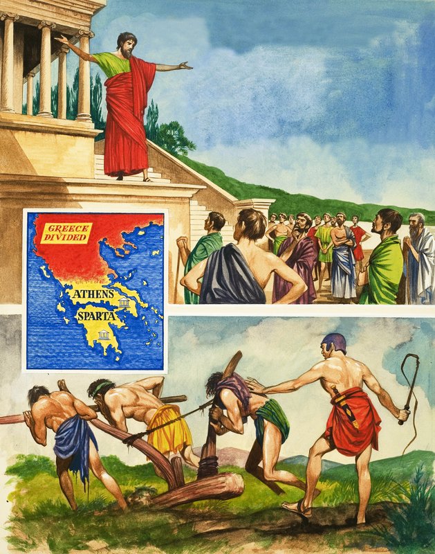 Rivalry and war between Athens and Sparta by Peter Jackson