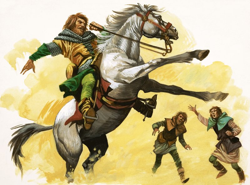 Unidentified Rider on Bucking Horse by Peter Jackson