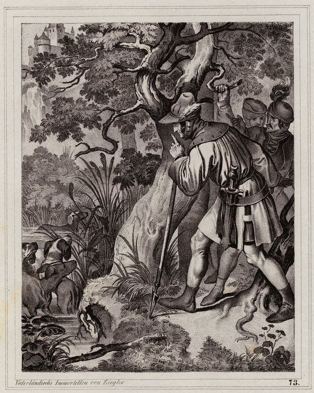 Discovery of the Thermal Springs of Baden, Austria by Peter Johann Nepomuk Geiger