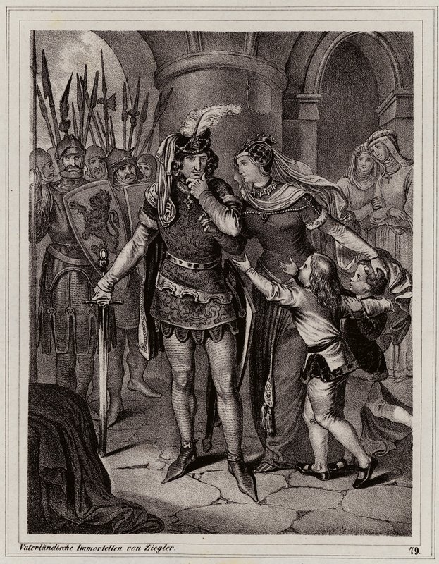 John the Blind, King of Bohemia by Peter Johann Nepomuk Geiger