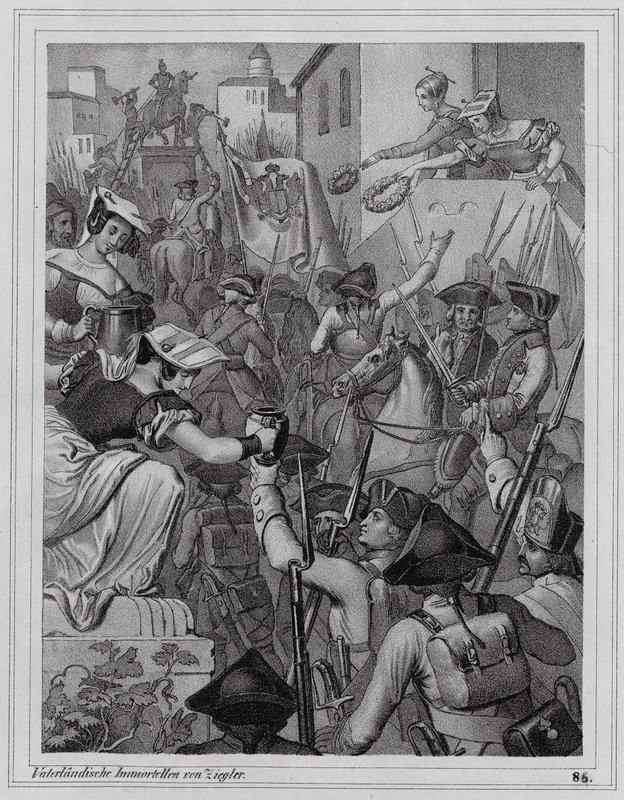 War of the Spanish Succession by Peter Johann Nepomuk Geiger