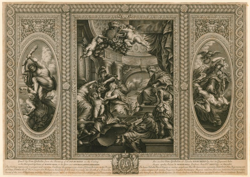 Ceiling of the Banqueting House in Whitehall by Peter Paul Rubens