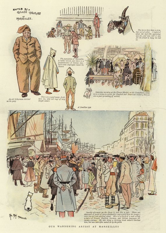 Our Wandering Artist at Marseilles by Phil May