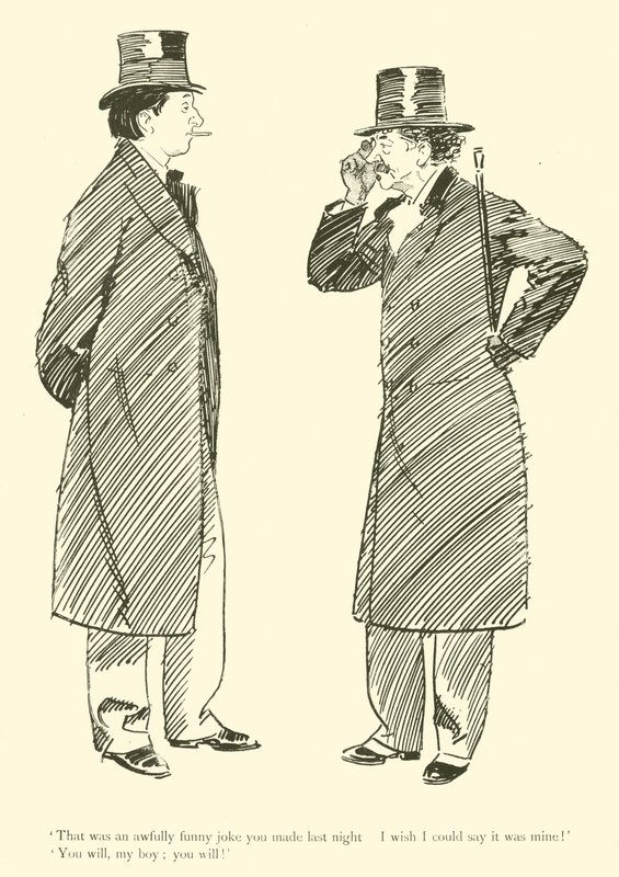 Cartoon by Phil May, from the 1890s by Phil May