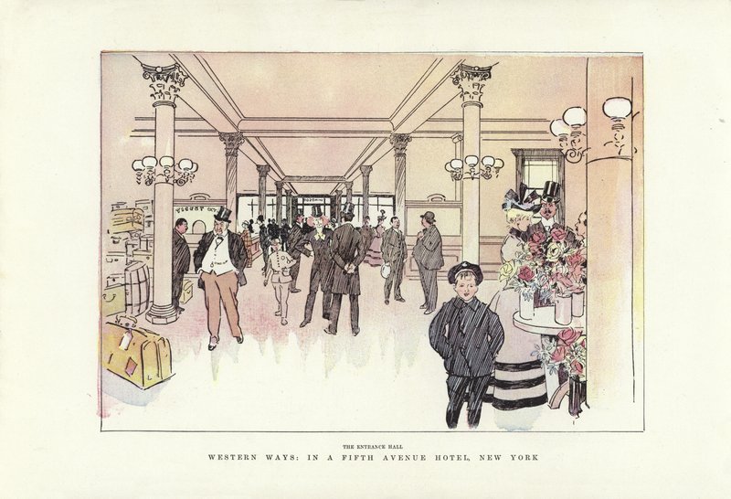 Western Ways, in a Fifth Avenue Hotel, New York by Phil May