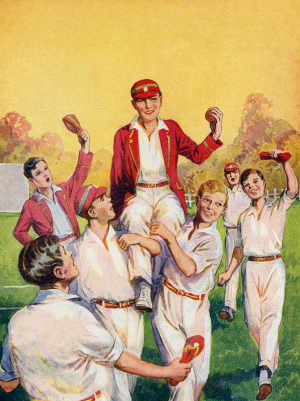 Boys cricket, hero of the match by Philibert Louis Debucourt