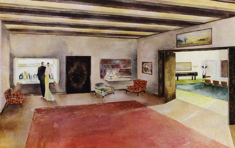 1930s interiors: Hall by Philip Alexius de (after) Laszlo