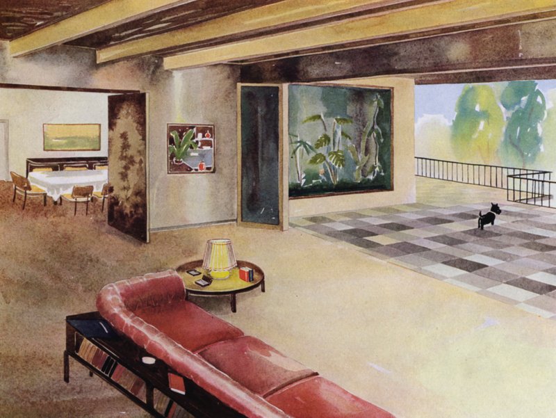 1930s Interiors: Hall with Terrace by Philip Alexius de (after) Laszlo