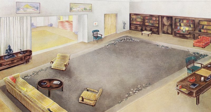 1930s interiors: Living-room and study by Philip Alexius de (after) Laszlo