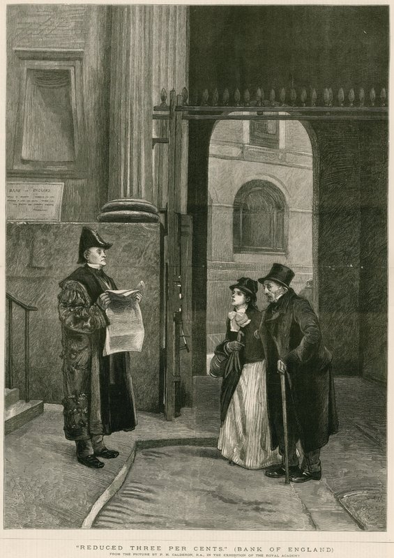 Reduced Three Percents, Bank of England by Philip Hermogenes Calderon