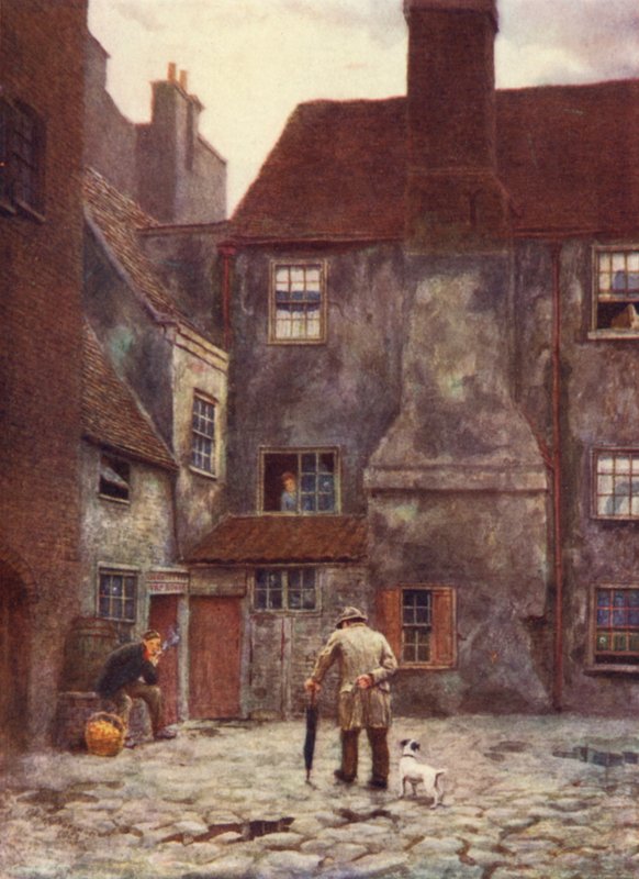 Back of Queens Head Inn, Southwark by Philip Norman