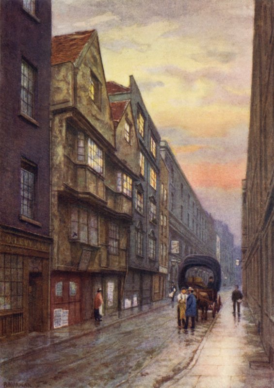 Wych Street, Strand, looking North-West, 1901 by Philip Norman