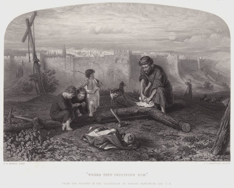 Where They Crucified Him by Philip Richard (after) Morris