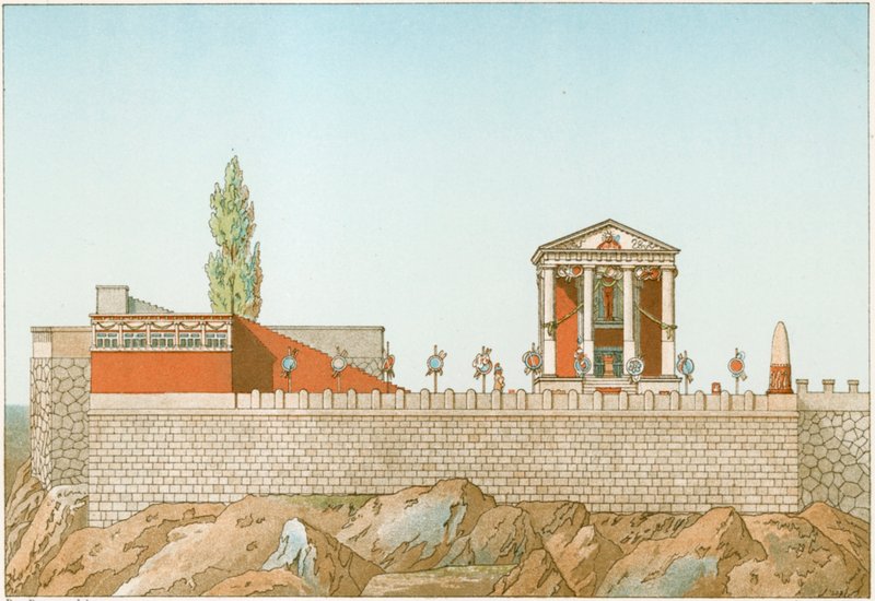 Temple of Cora, as restored by Labrouste by Philippe Benoist