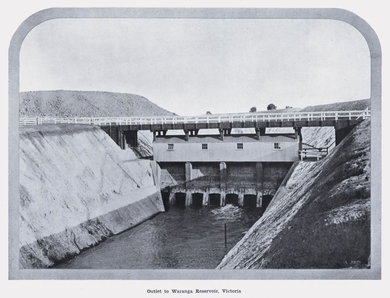 Outlet to Waranga Reservoir, Victoria by Photographer Australian