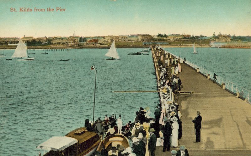 St Kilda from the pier, Melbourne, Victoria, Australia by Photographer Australian