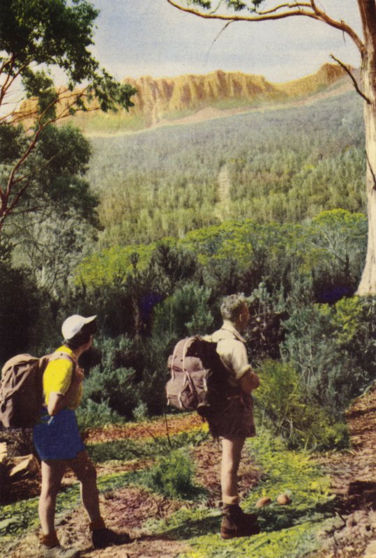 Tasmania: Hikers near Mount Olympus by Photographer Australian
