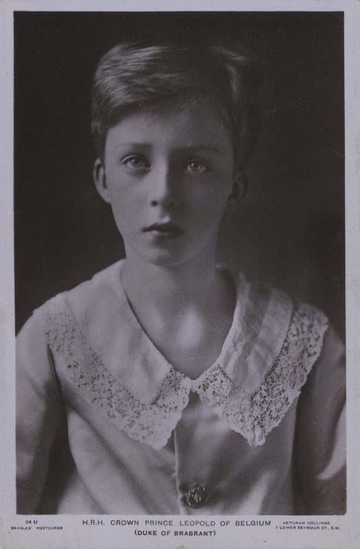 Crown Prince Leopold, later King Leopold III of Belgium by Photographer Belgian