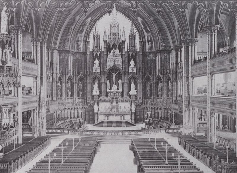Interior Notre Dame Cathedral, Montreal by Photographer Canadian