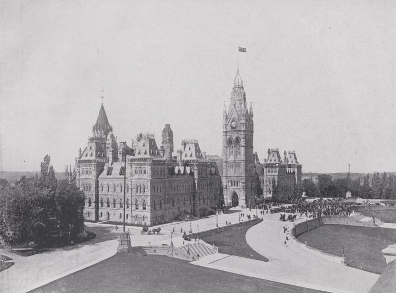 The Central Block, Parliament Buildings, Ottawa by Photographer Canadian