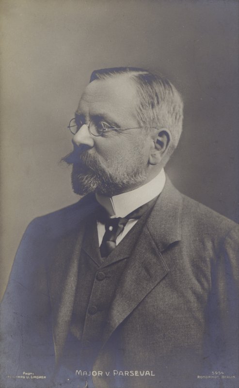 August von Parseval, German airship designer by Photographer German