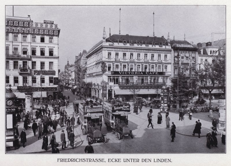 Friedrichstrasse, Corner of Unter den Linden, Berlin by Photographer German