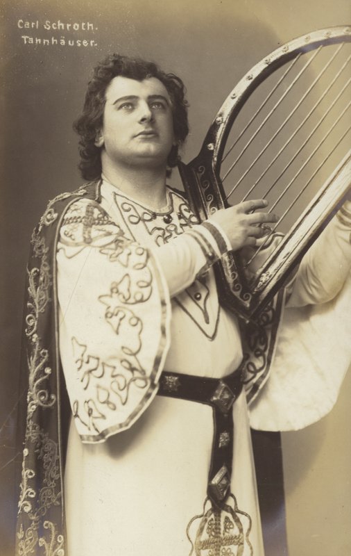 Carl Schroth, German opera singer as Tannhauser by Photographer German
