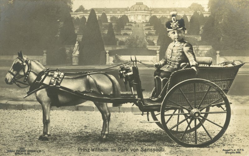 Crown Prince Wilhelm, Sanssouci Palace, Potsdam by Photographer German