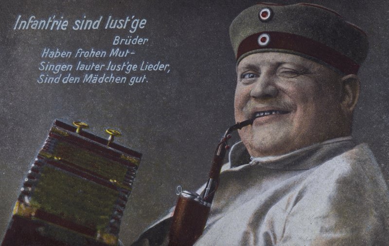 German soldier smoking his pipe by Photographer German