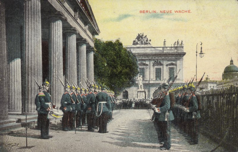 German soldiers on parade outside the Neue Wache, Berlin by Photographer German