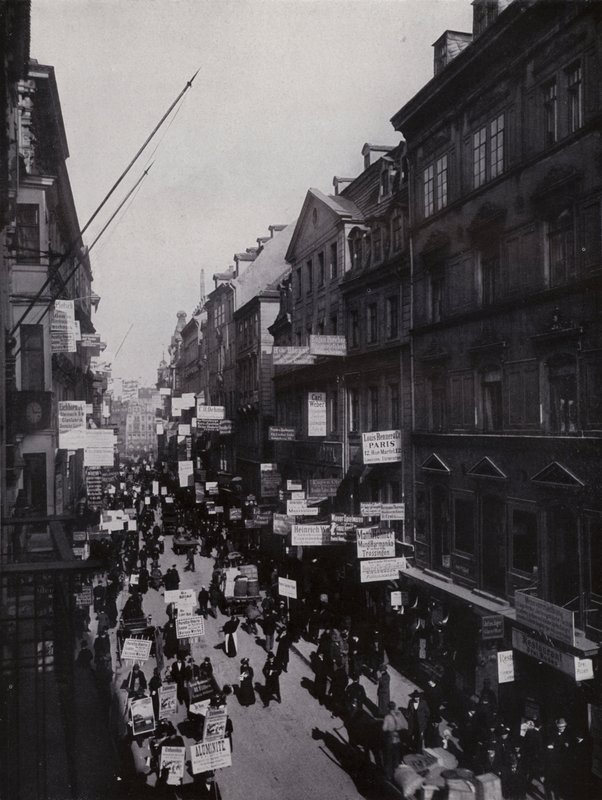 Petersstrasse During the Fair, Leipzig by Photographer German
