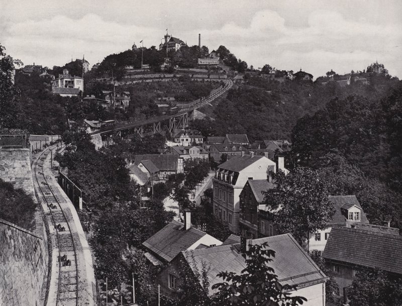 Loschwitz, Cable Car by Photographer German