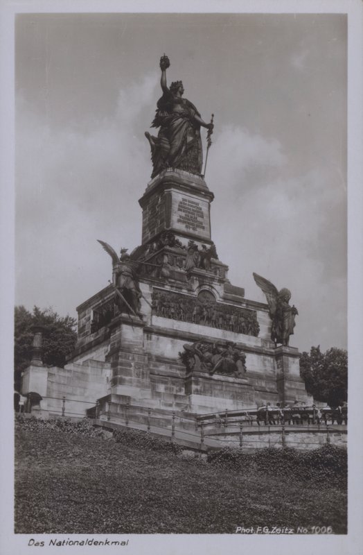 Nationaldenkmal, monument commemorating the unification of Germany, Rudesheim am Rhein, Hesse by Photographer German