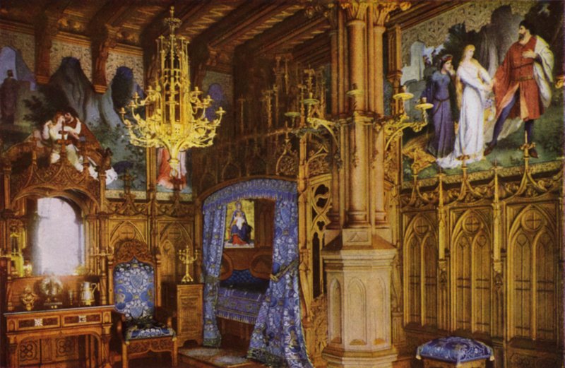 Neuschwanstein Castle: Schlafzimmer by Photographer German