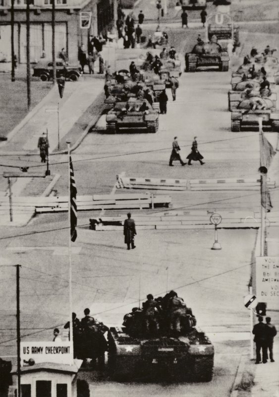 October 1961, Berlin Friedrichstrasse by Photographer German