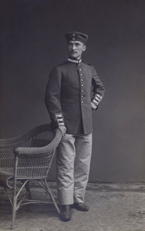 Portrait of a German army soldier by Photographer German