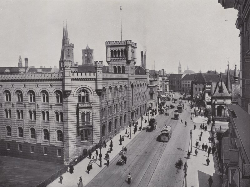 Municipal Savings Bank and Muhlendamm by Photographer German