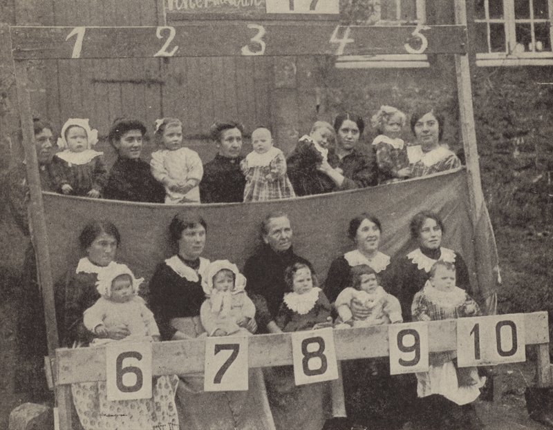 Women and Children of Occupied Northern France Posing for a German Photograph by Photographer German