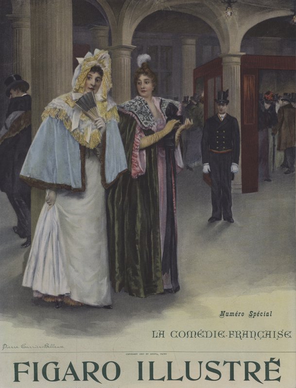 A Subscription Day at the Comedie-Francaise (Cover of Le Figaro Illustre, June 1897) by Pierre Carrier-Belleuse