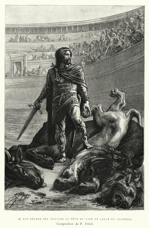 The King Separates the Head of the Lion and the Bull by Pierre Fritel
