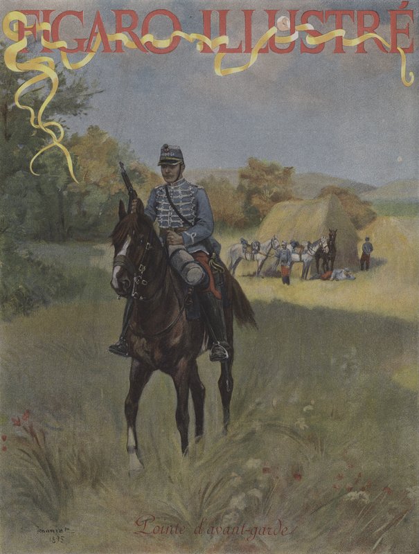 Advance Guard (Cover of Le Figaro Illustre, March 1896) by Pierre Georges Jeanniot