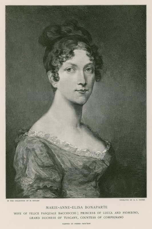 Elisa Bonaparte by Pierre Paul Prudhon