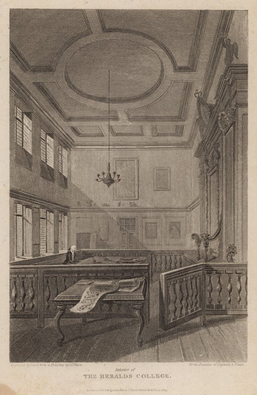Interior of The Heralds College by Pieter Jansz. Quast